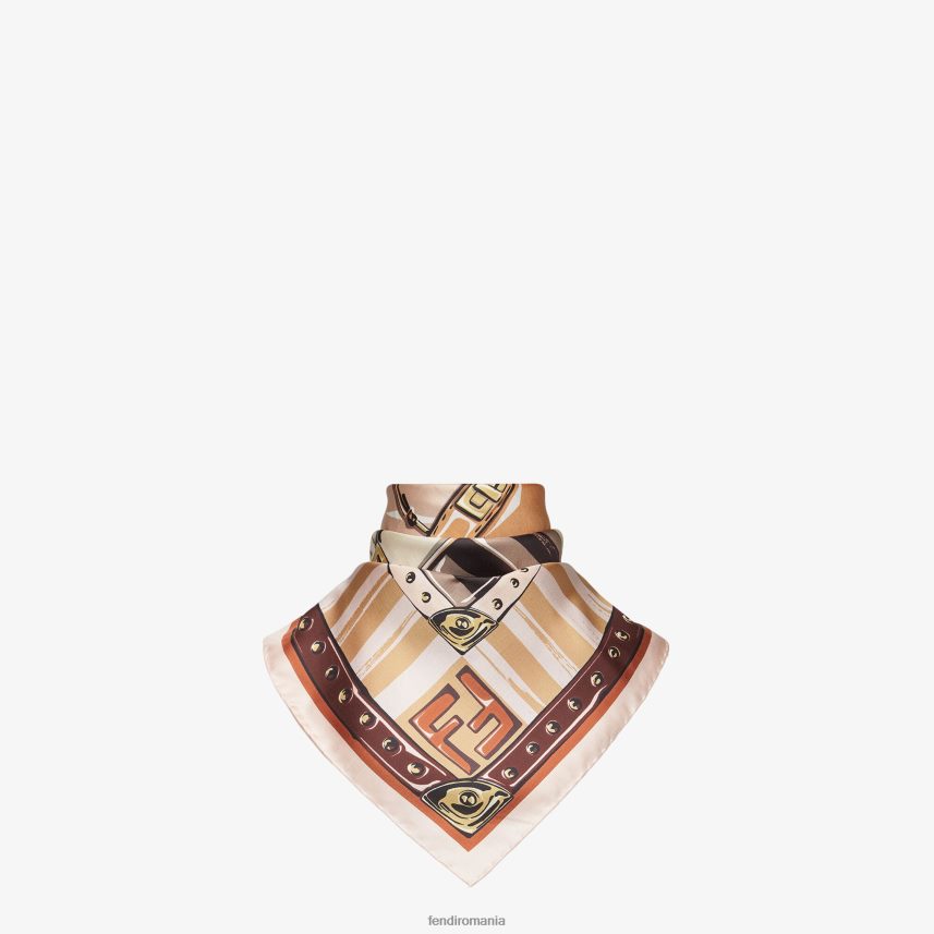 foulard de mătase multicolor Fendi femei accesorii 86084L23