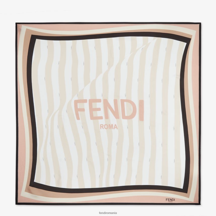 foulard de mătase multicolor Fendi femei accesorii 86084L290