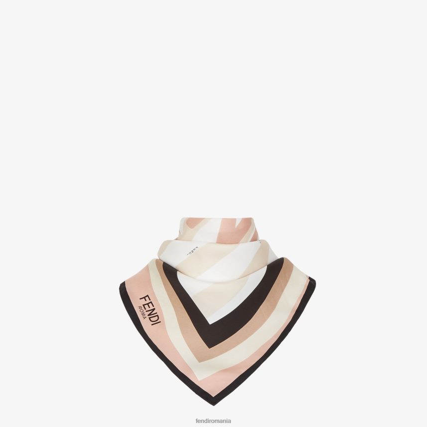foulard de mătase multicolor Fendi femei accesorii 86084L290