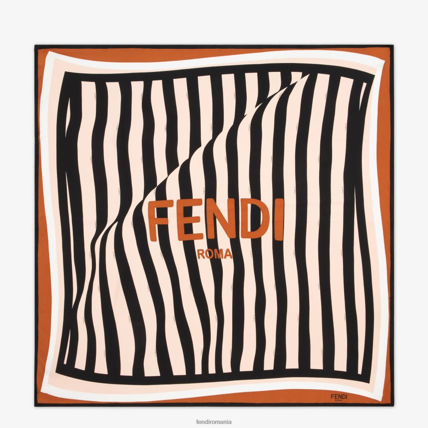 foulard de mătase multicolor Fendi femei accesorii 86084L406