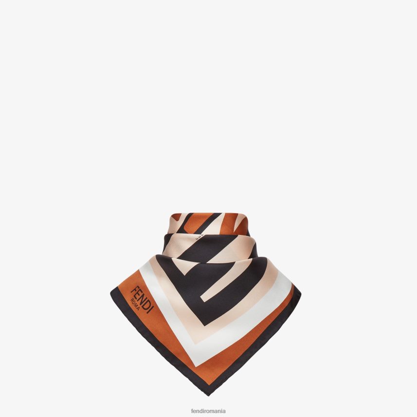 foulard de mătase multicolor Fendi femei accesorii 86084L406