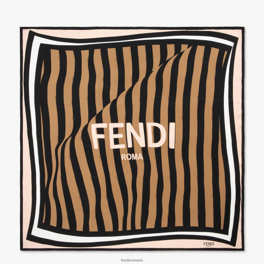 foulard de mătase multicolor Fendi femei accesorii 86084L407