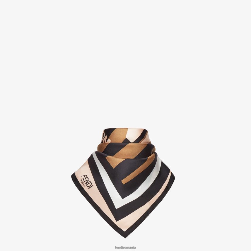 foulard de mătase multicolor Fendi femei accesorii 86084L407