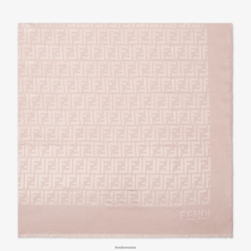 fură de mătase de porumbel bej Fendi femei accesorii 86084L298