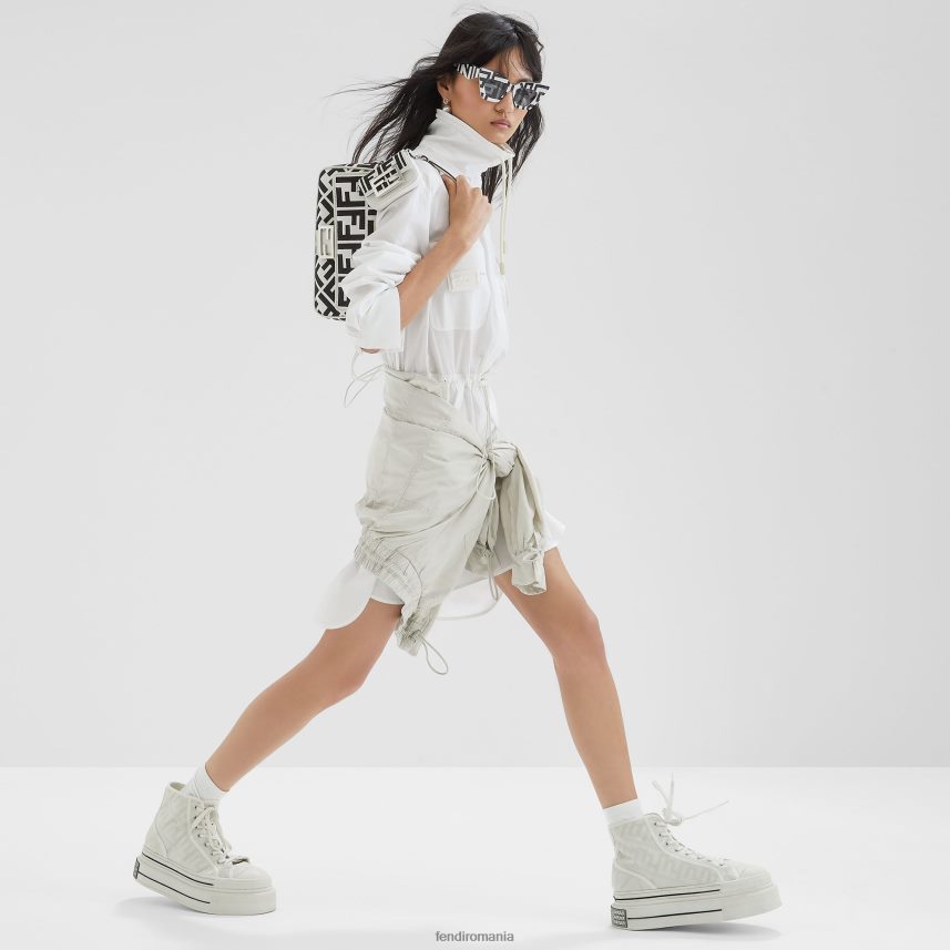 brodată farmec pânză alb Fendi femei accesorii 86084L162