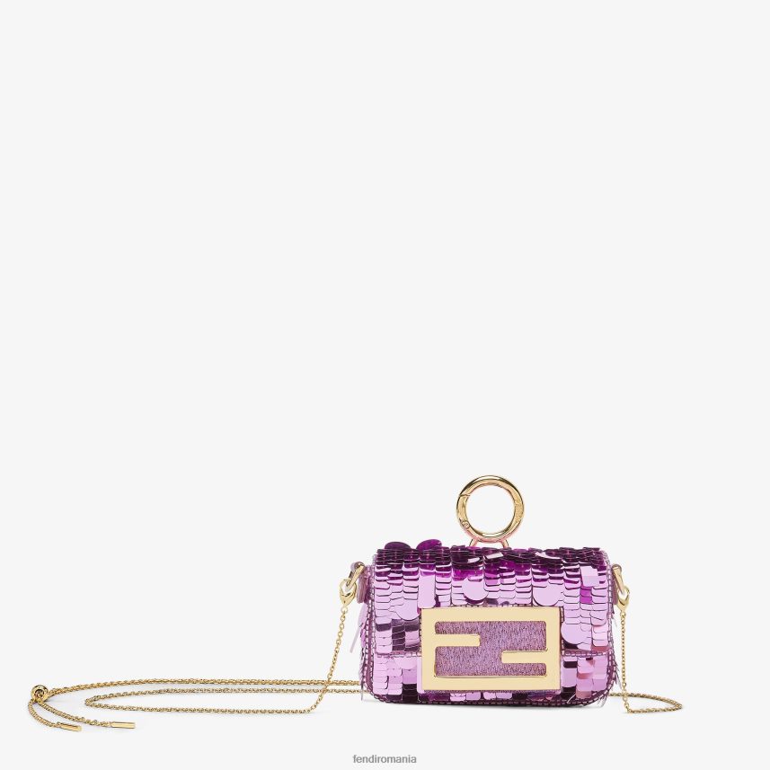 farmec cu paiete Violet Fendi femei accesorii 86084L287
