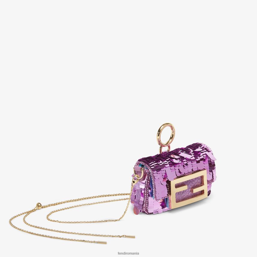 farmec cu paiete Violet Fendi femei accesorii 86084L287