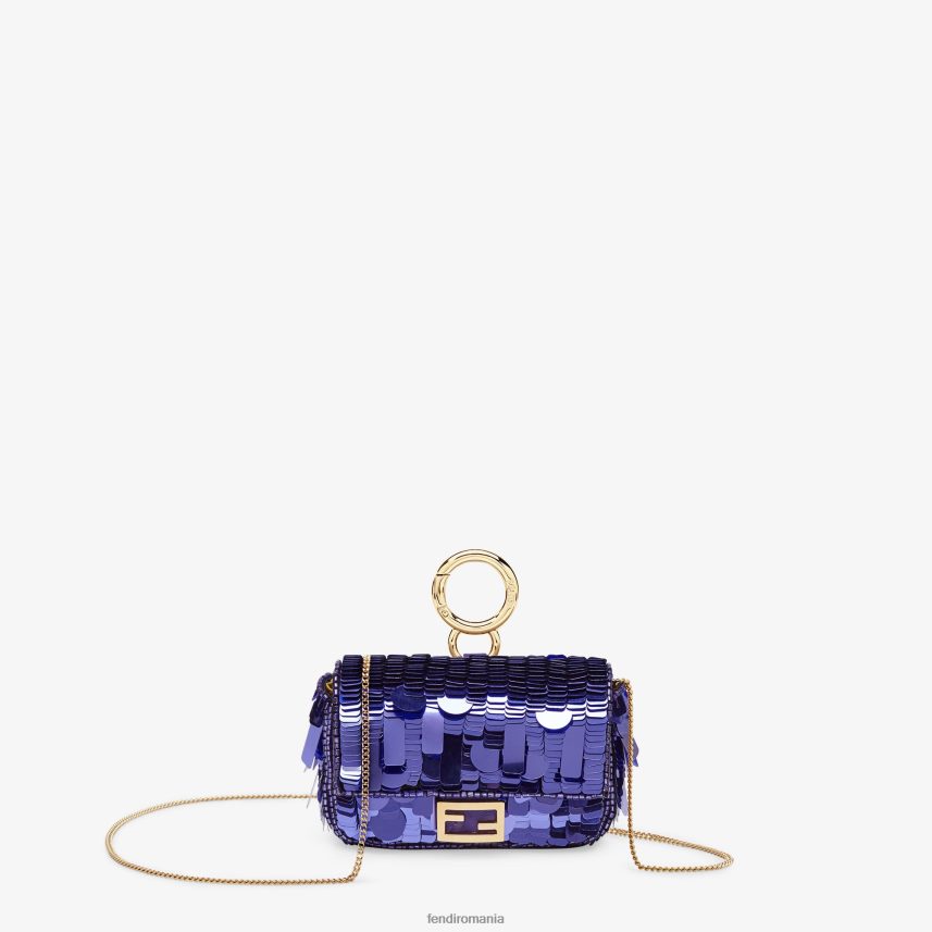 farmec cu paiete Violet Fendi femei accesorii 86084L362