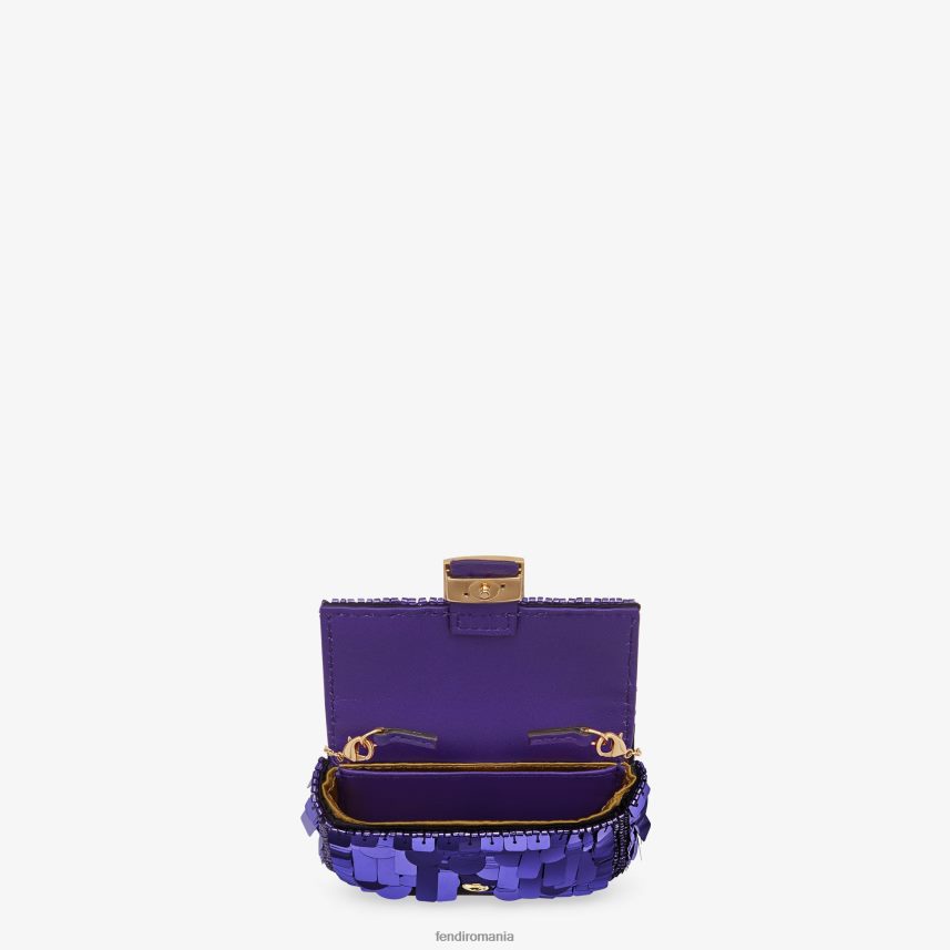 farmec cu paiete Violet Fendi femei accesorii 86084L362