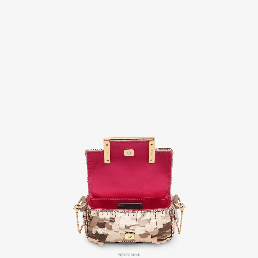 farmec cu paiete bronz gri Fendi femei accesorii 86084L26