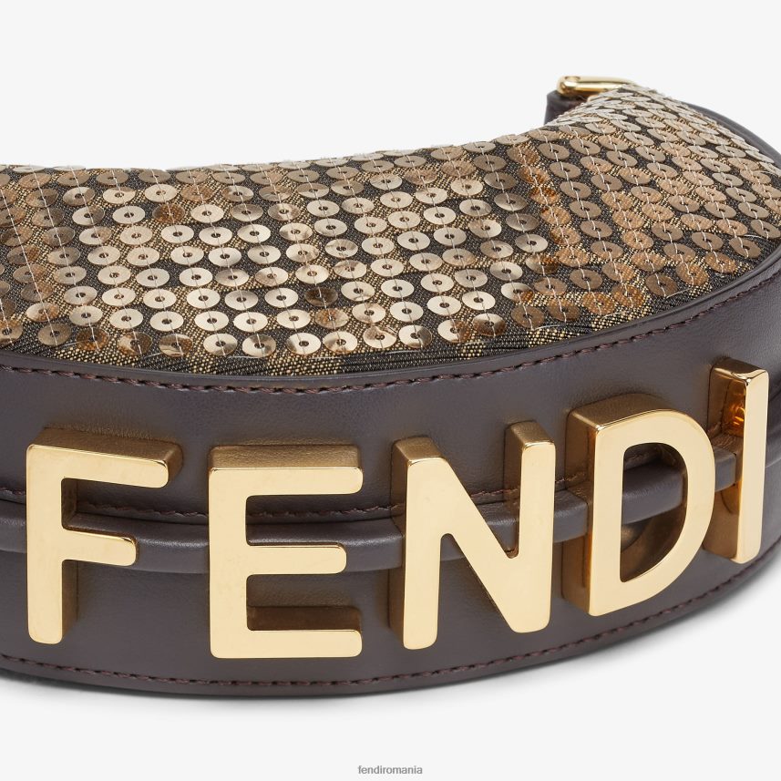 farmec de țesătură maro Fendi femei accesorii 86084L32