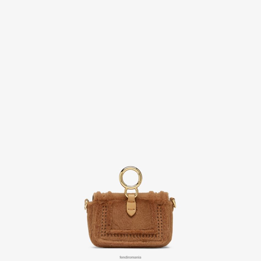 farmec de nurcă maro Fendi femei accesorii 86084L399