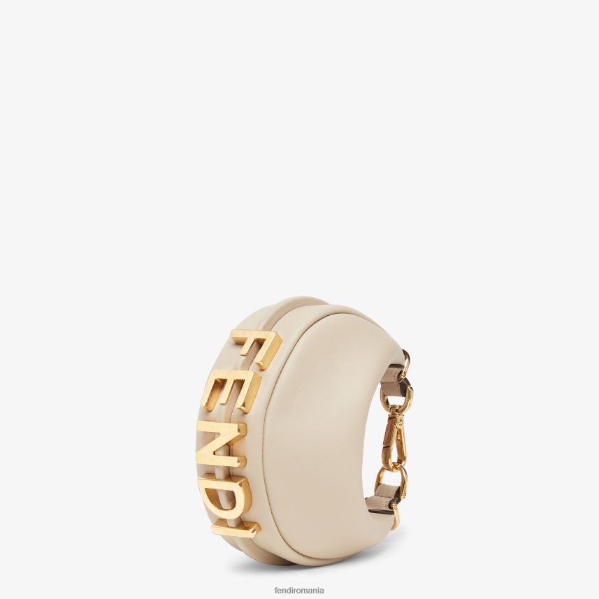 farmec de piele bej Fendi femei accesorii 86084L190