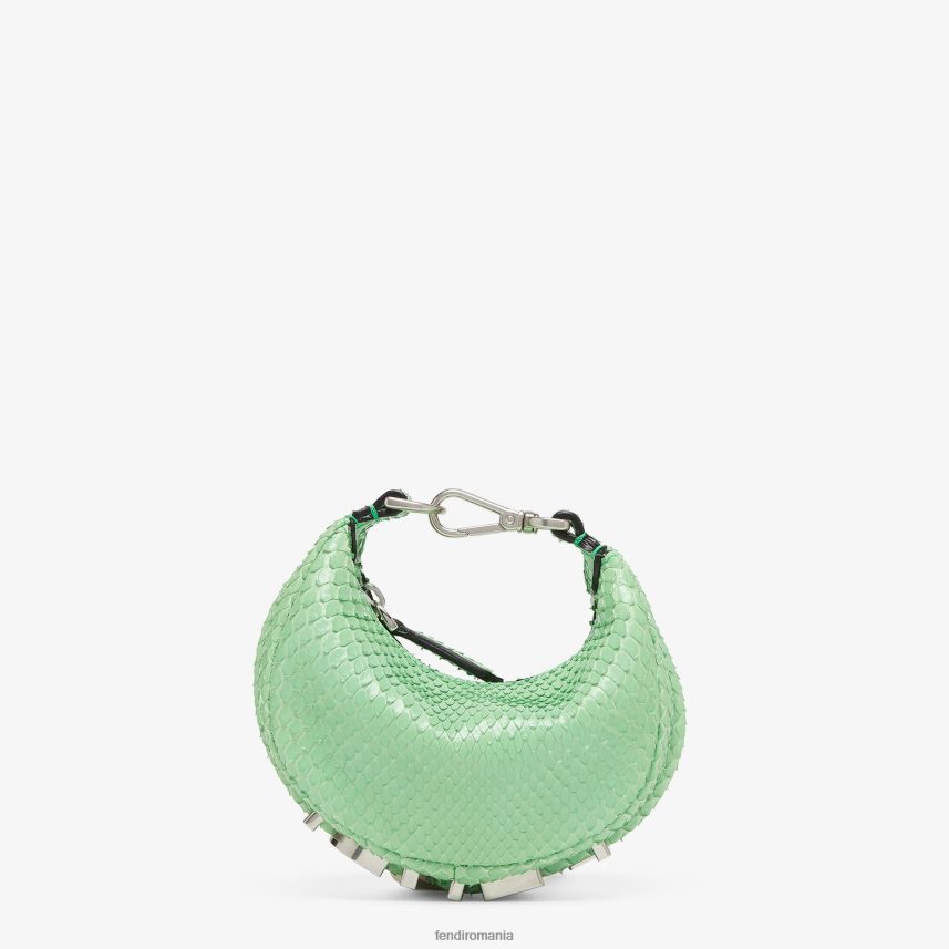 farmec din piele de piton verde Fendi femei accesorii 86084L230