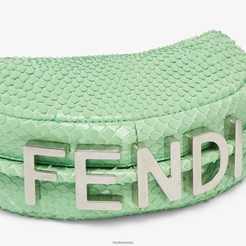 farmec din piele de piton verde Fendi femei accesorii 86084L230