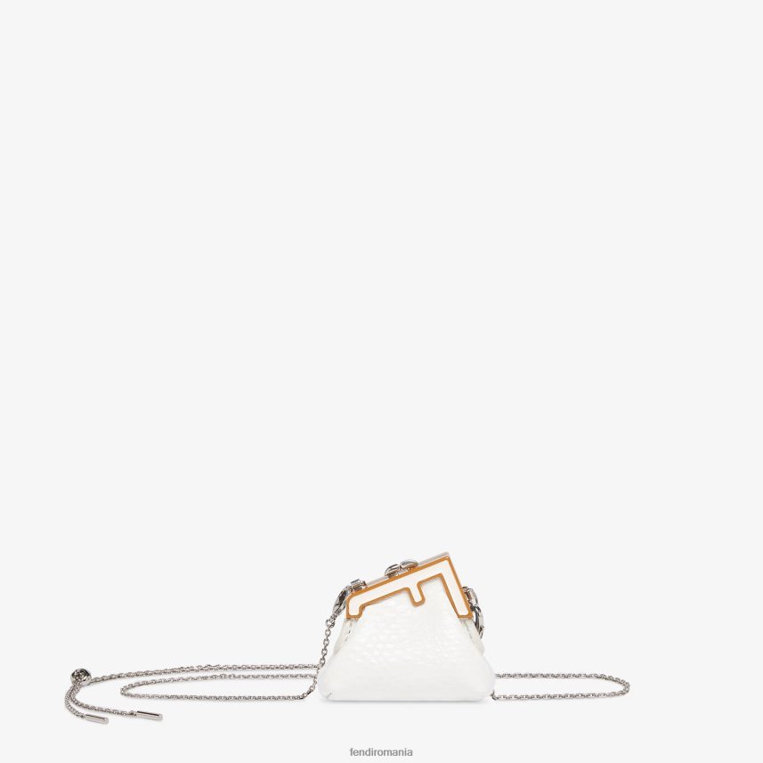farmec din piele karung alb Fendi femei accesorii 86084L260