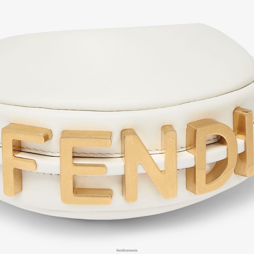 farmec din piele nanograf alb Fendi femei accesorii 86084L79