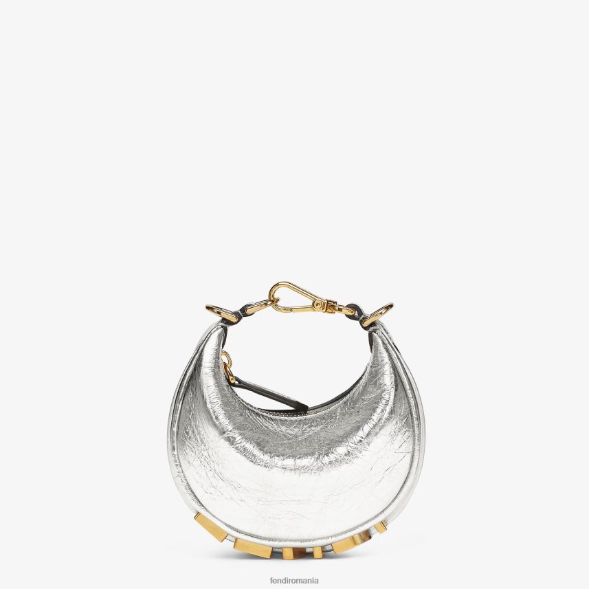 farmec din piele nanograf argint Fendi femei accesorii 86084L391