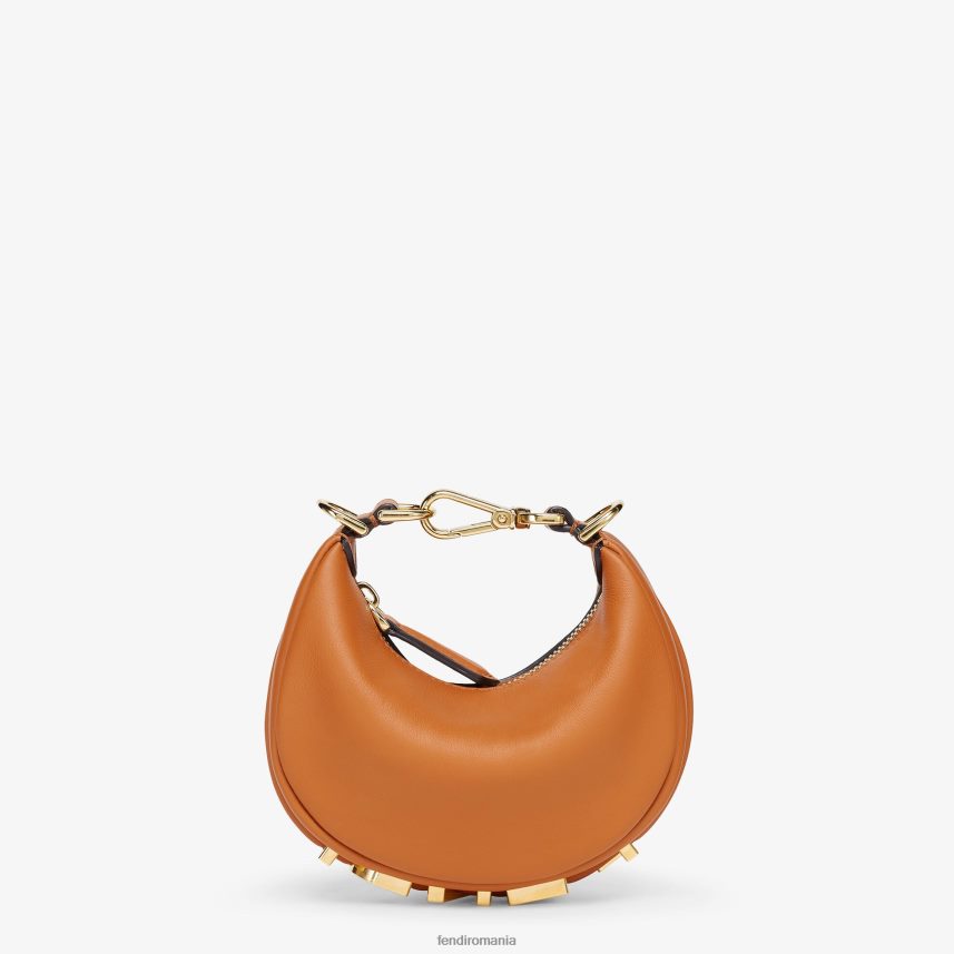 farmec din piele nanograf maro Fendi femei accesorii 86084L21