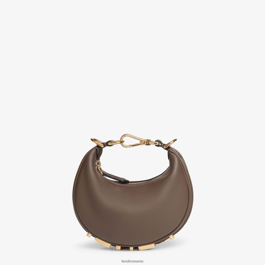 farmec din piele nanograf maro Fendi femei accesorii 86084L238