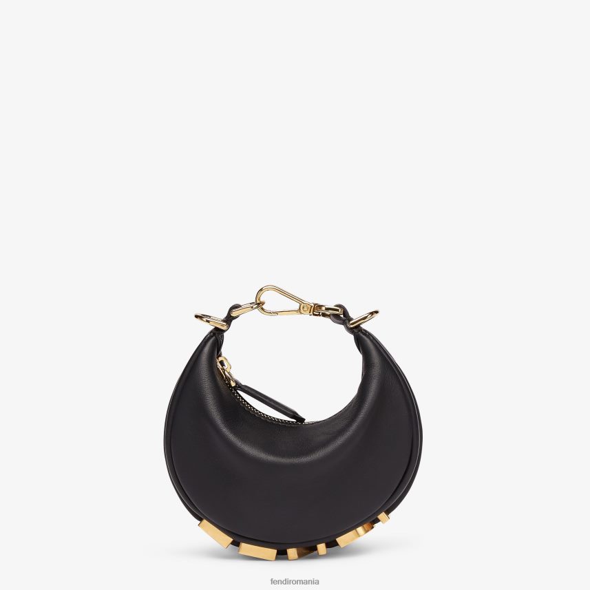 farmec din piele nanograf negru Fendi femei accesorii 86084L42