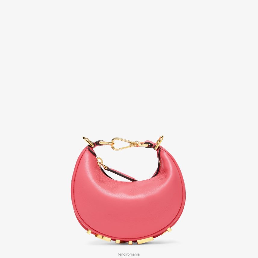 farmec din piele nanograf roz Fendi femei accesorii 86084L222