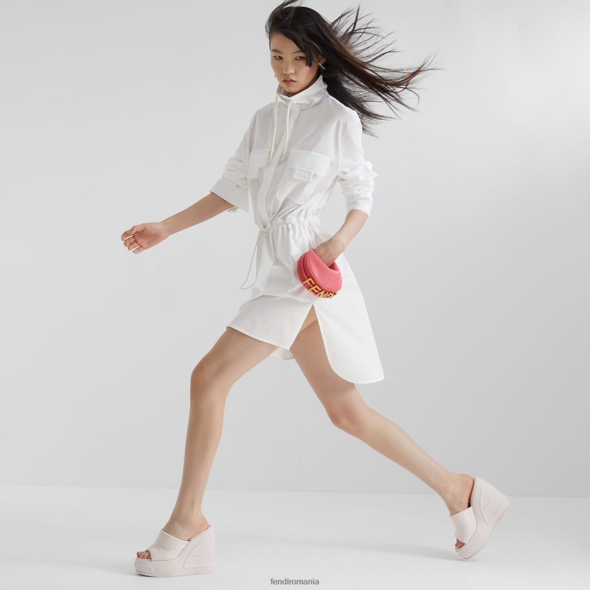 farmec din piele nanograf roz Fendi femei accesorii 86084L222