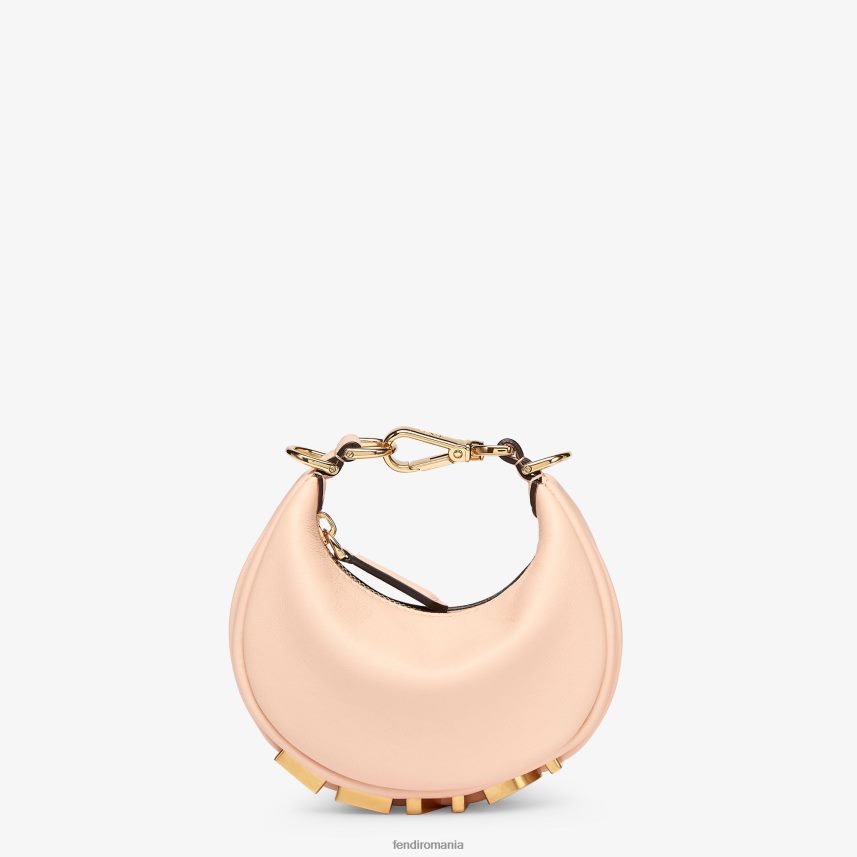 farmec din piele nanograf roz Fendi femei accesorii 86084L343