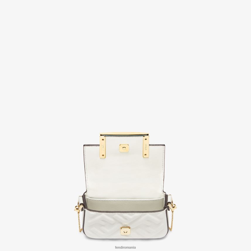 farmec din piele nappa alb Fendi femei accesorii 86084L504