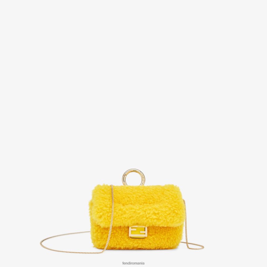farmec piele de oaie galben Fendi femei accesorii 86084L390