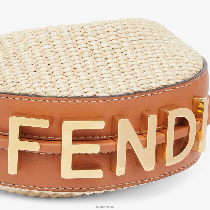 farmec rafie naturală bej Fendi femei accesorii 86084L85