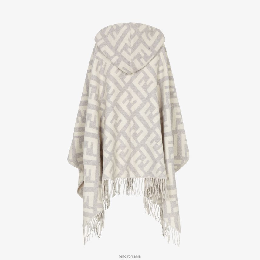 poncho din cașmir gri Fendi femei accesorii 86084L457