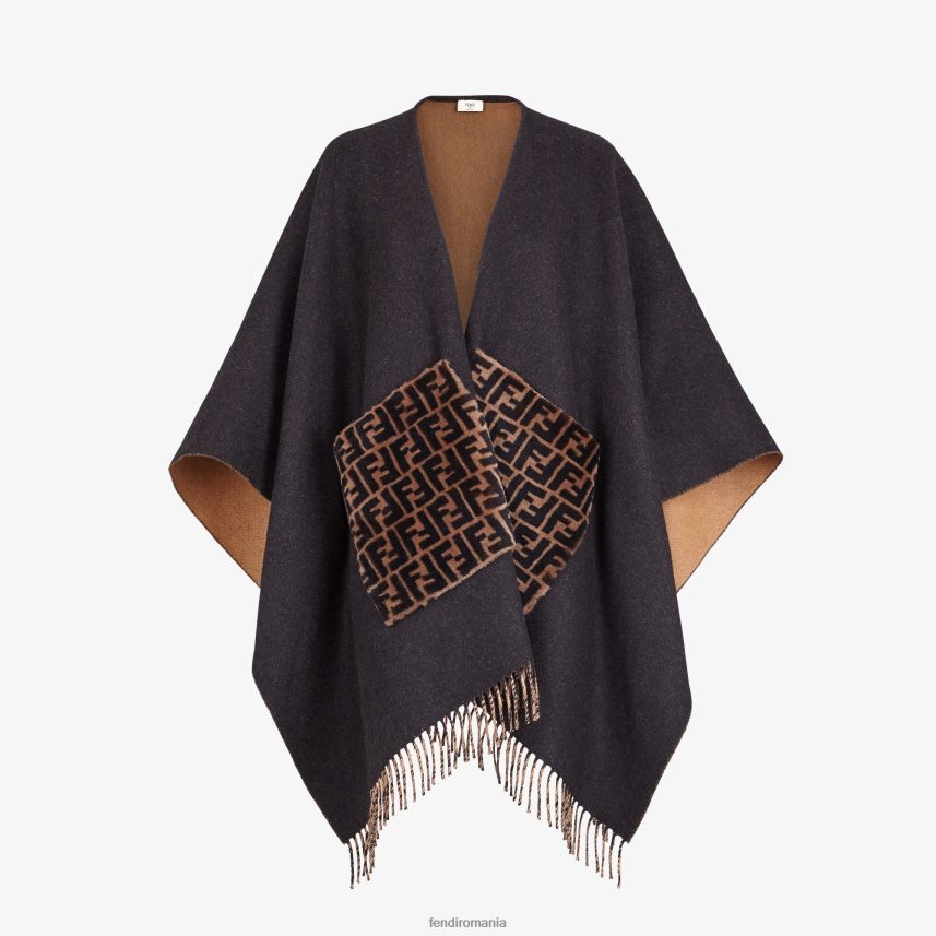 poncho din cașmir și lână Modă Fendi femei accesorii 86084L508