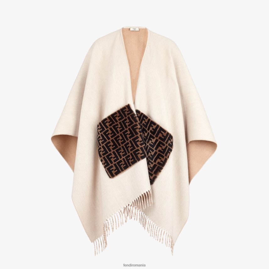 poncho din lână și cașmir Modă Fendi femei accesorii 86084L507