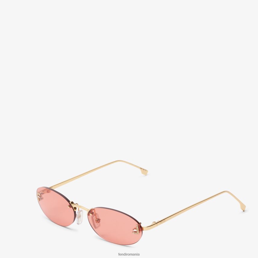 ochelari de soare de prezentare de modă roșu Fendi femei accesorii 86084L305