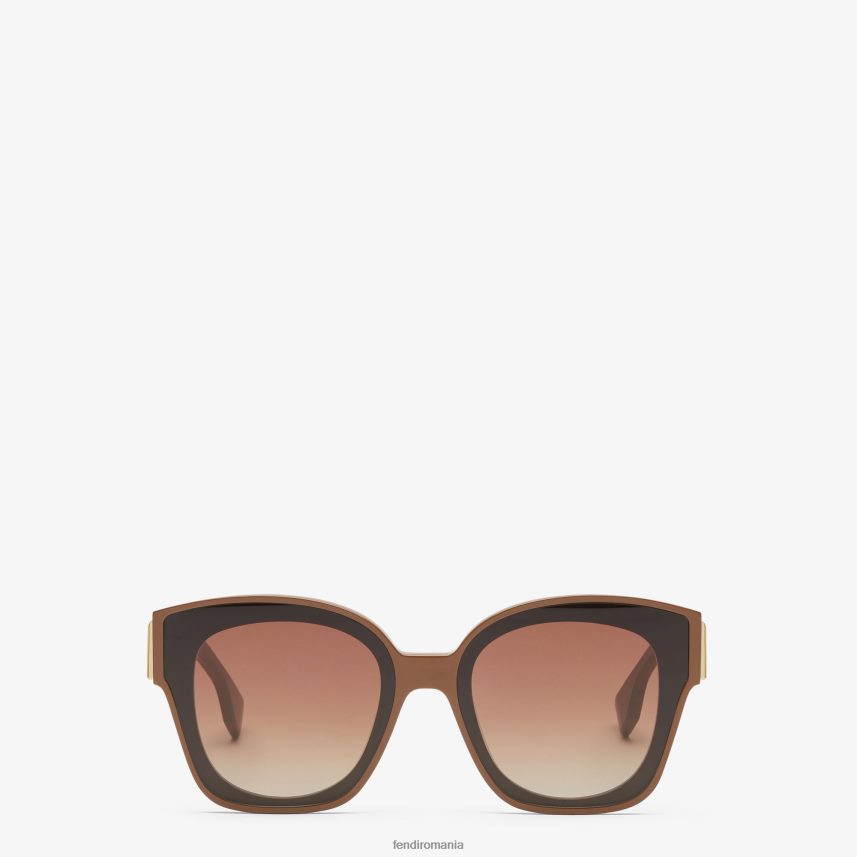 ochelari de soare din acetat caramel Modă Fendi femei accesorii 86084L150