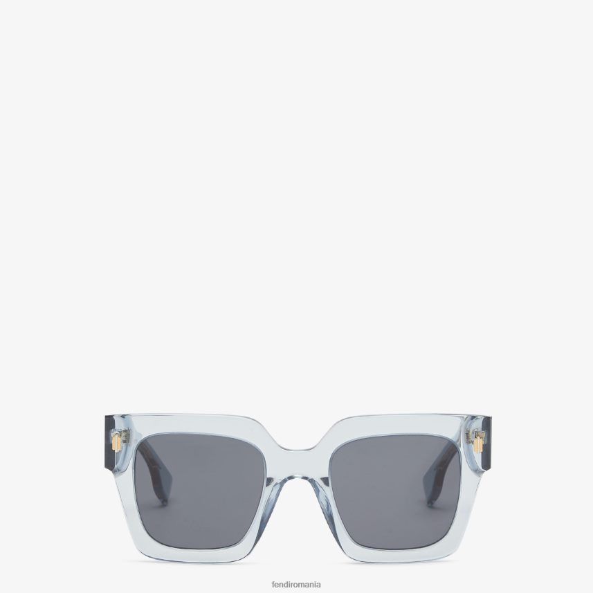 ochelari de soare din acetat cu punte de fixare joasă albastru deschis Fendi femei accesorii 86084L181