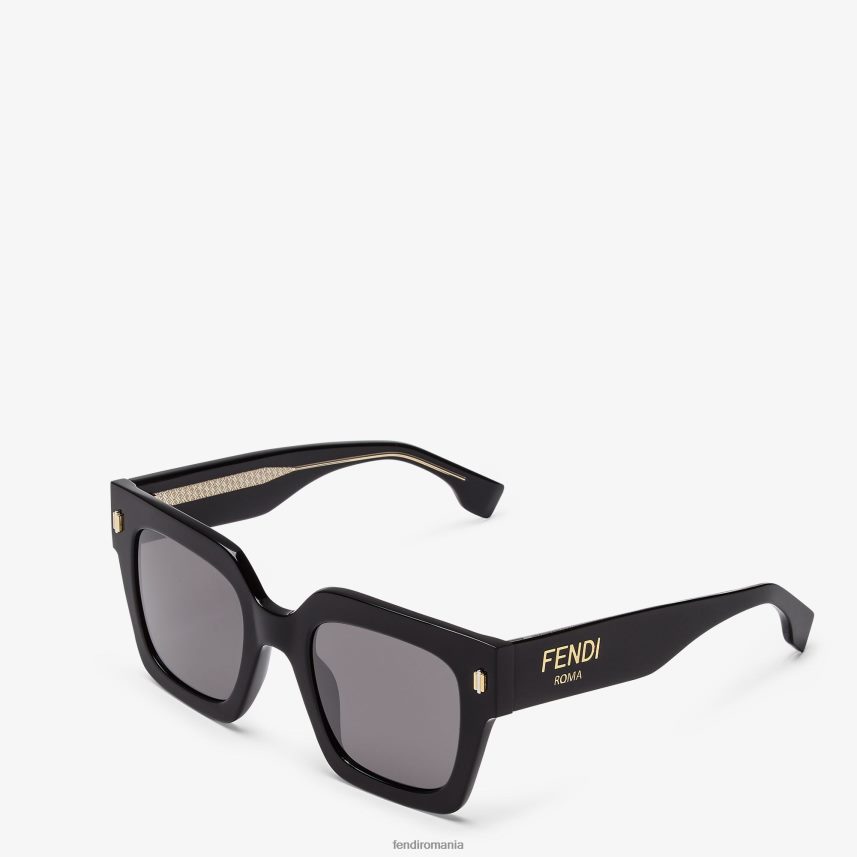 ochelari de soare din acetat cu punte de fixare joasă negru Fendi femei accesorii 86084L195