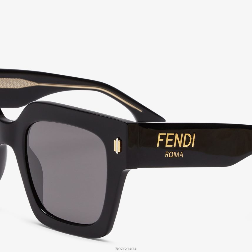 ochelari de soare din acetat cu punte de fixare joasă negru Fendi femei accesorii 86084L195