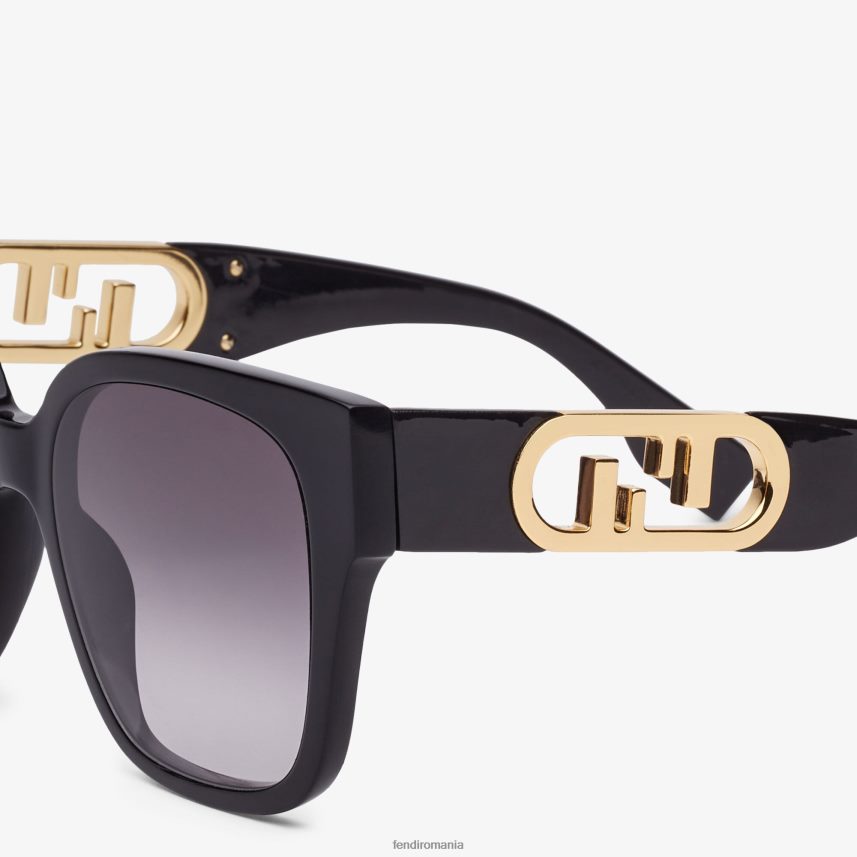 ochelari de soare din acetat cu punte joasă negru Fendi femei accesorii 86084L327