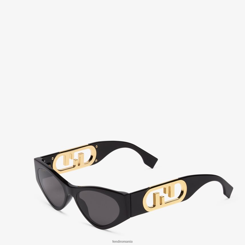 ochelari de soare din acetat negru Fendi femei accesorii 86084L160