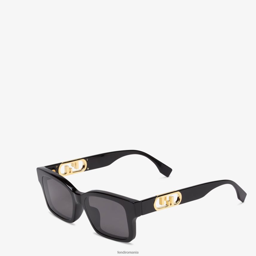 ochelari de soare din acetat negru Fendi femei accesorii 86084L353
