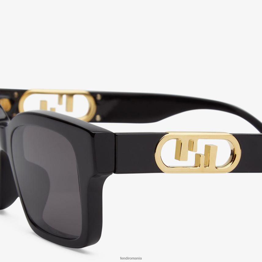 ochelari de soare din acetat negru Fendi femei accesorii 86084L353
