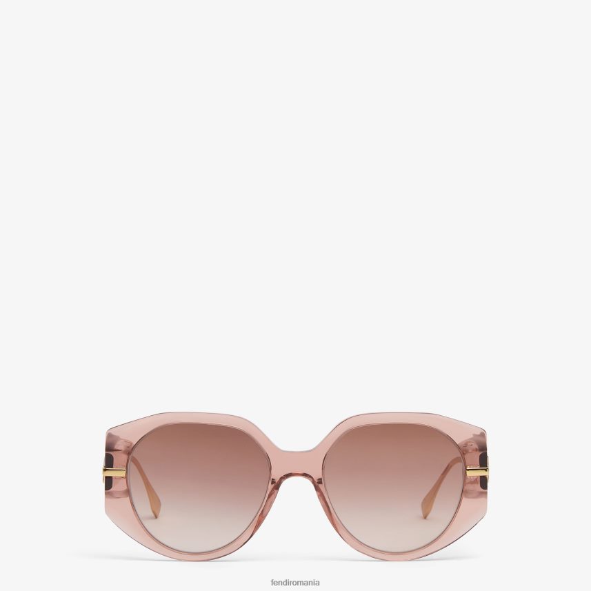 ochelari de soare din acetat transparent roz Fendi femei accesorii 86084L276