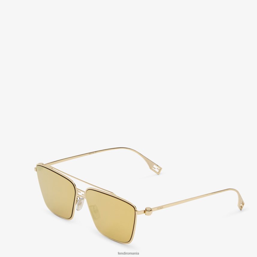 ochelari de soare din metal maro Fendi femei accesorii 86084L28