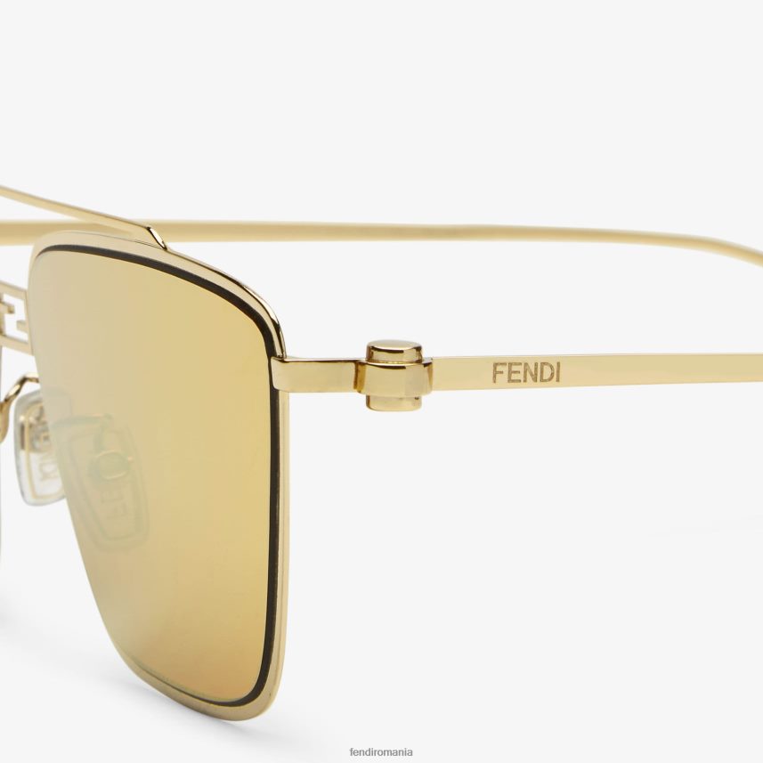 ochelari de soare din metal maro Fendi femei accesorii 86084L28