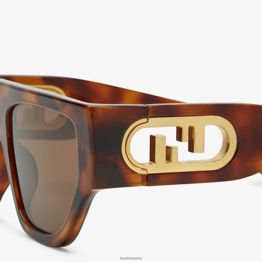 ochelari de soare havana din acetat negru Fendi femei accesorii 86084L34