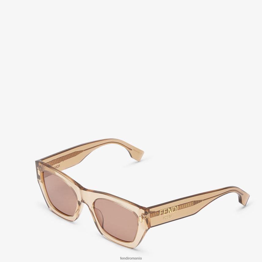 ochelari de soare roma din acetat bej Fendi femei accesorii 86084L141