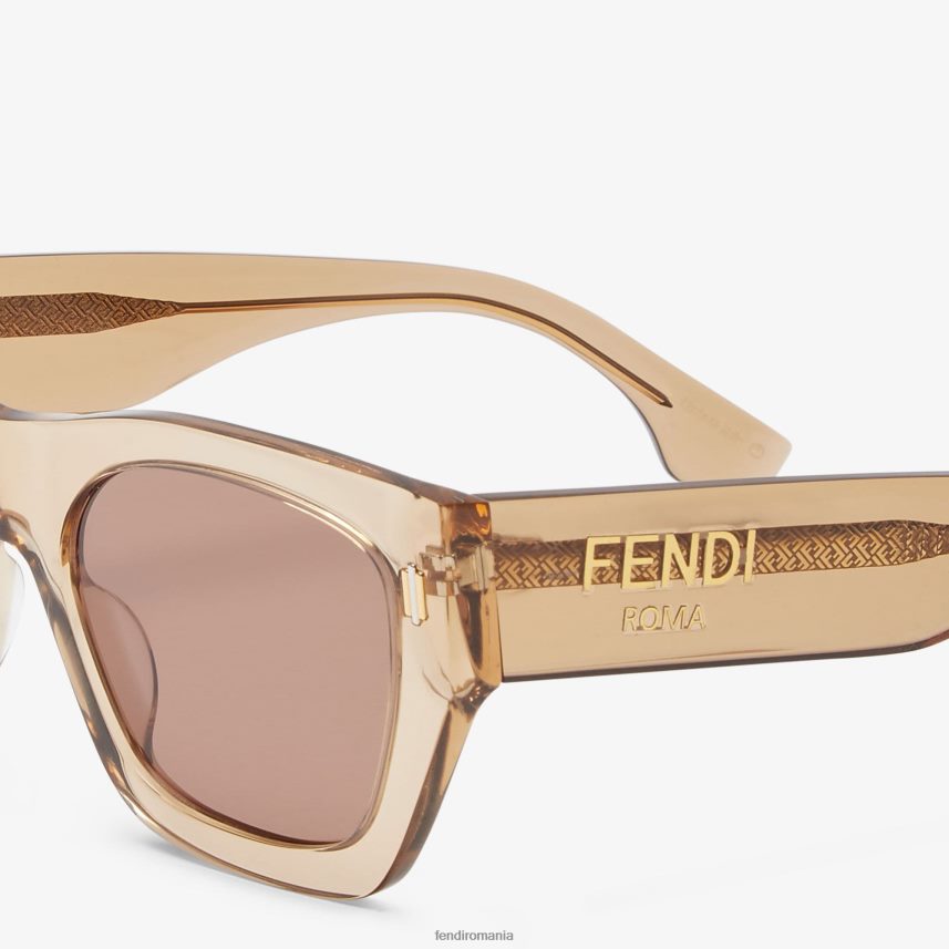 ochelari de soare roma din acetat bej Fendi femei accesorii 86084L141