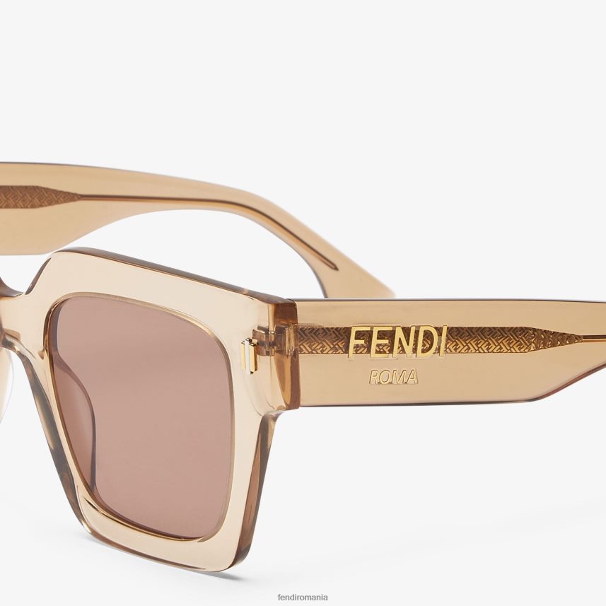 ochelari de soare roma din acetat bej Fendi femei accesorii 86084L147